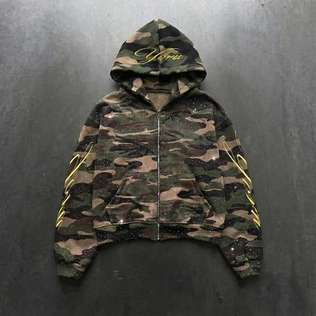 "Yoru" Camo Zipup